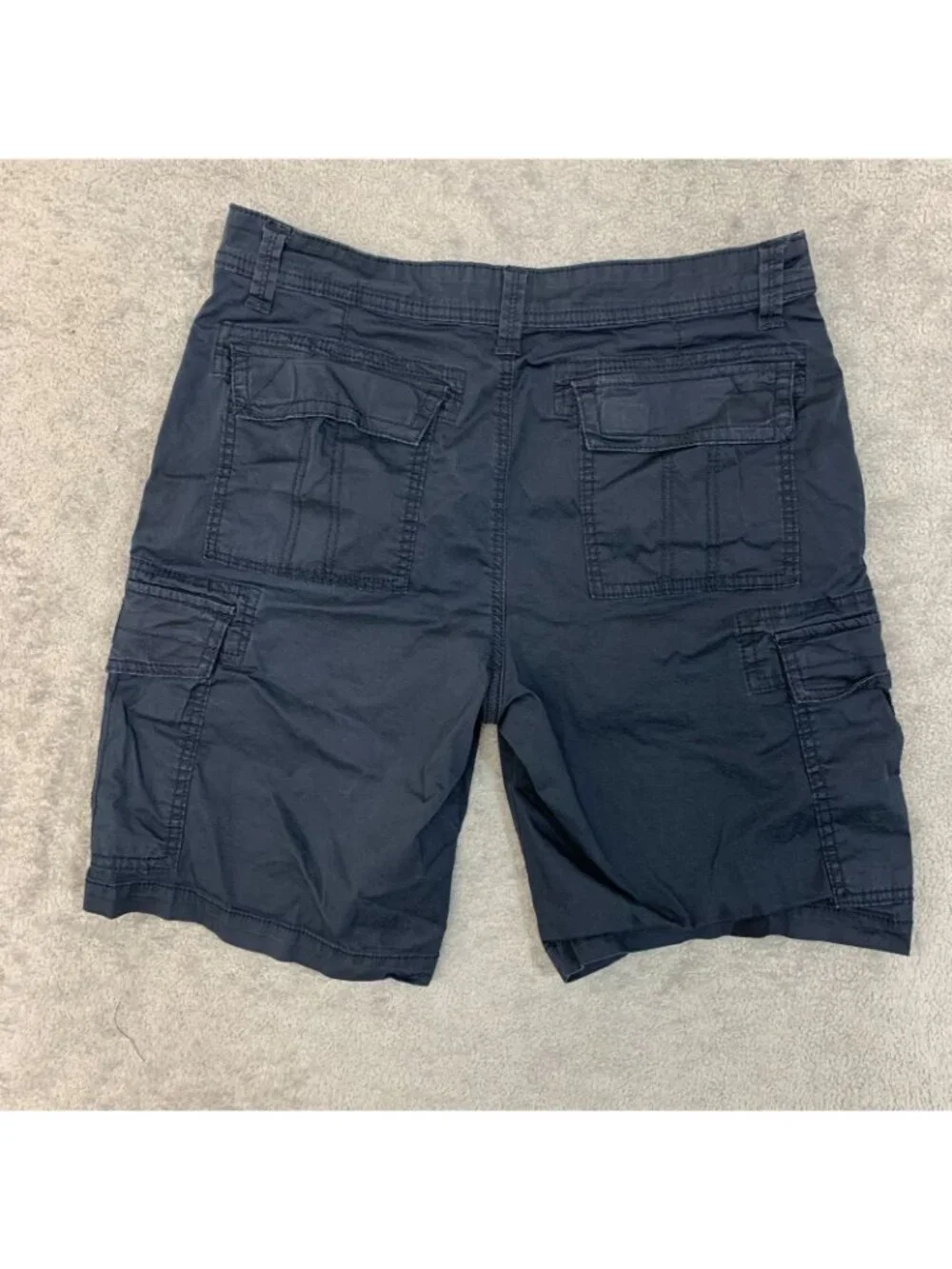 Unionbay Cargo Shorts Mens Size 32 Blue Cotton Blend